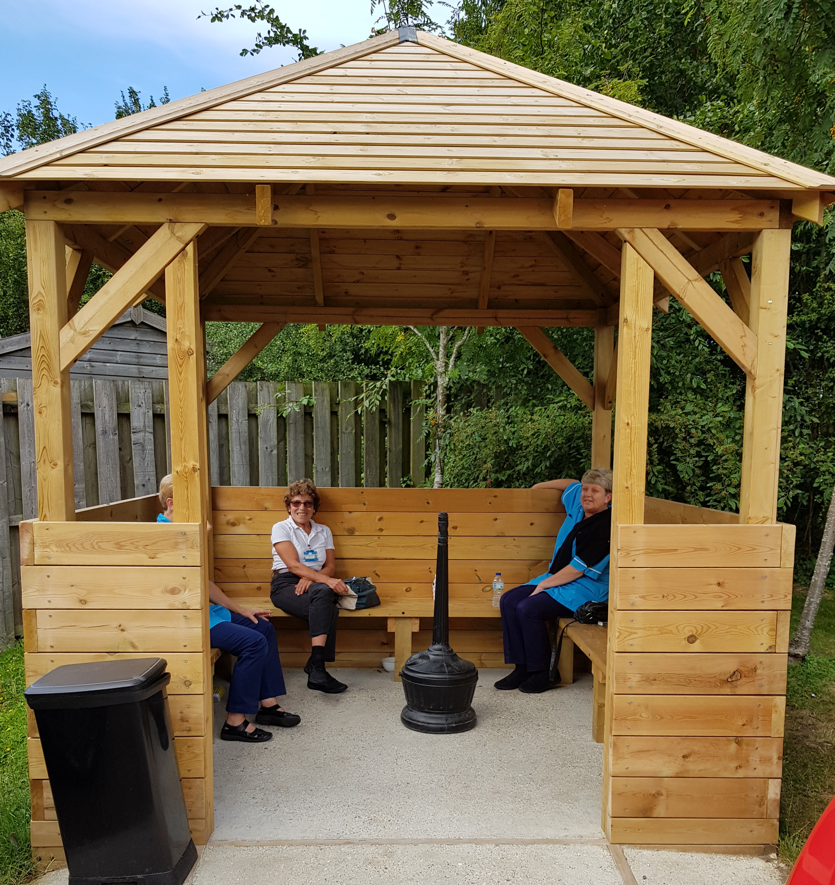 Building gazebos, sheds and other outdoor structures.